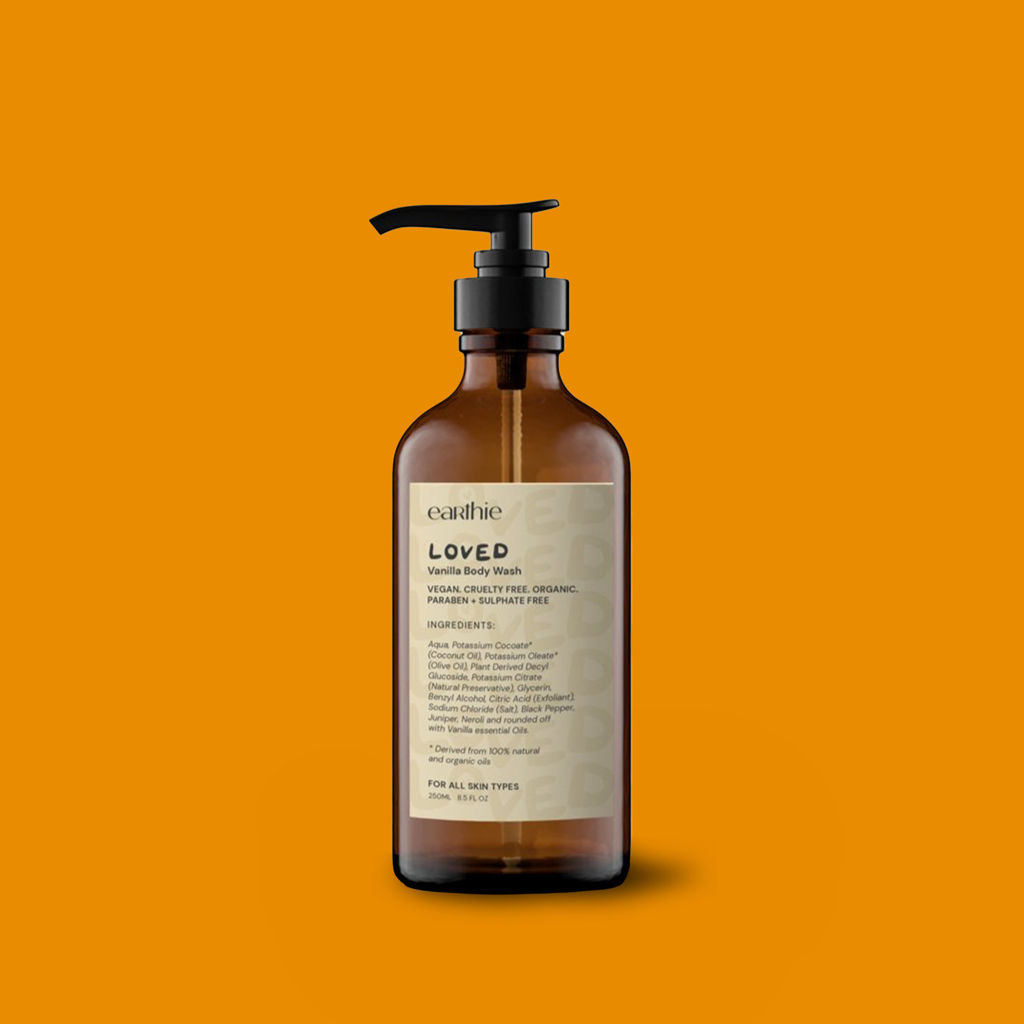 Earthie Organics Loved Vanilla Body Wash