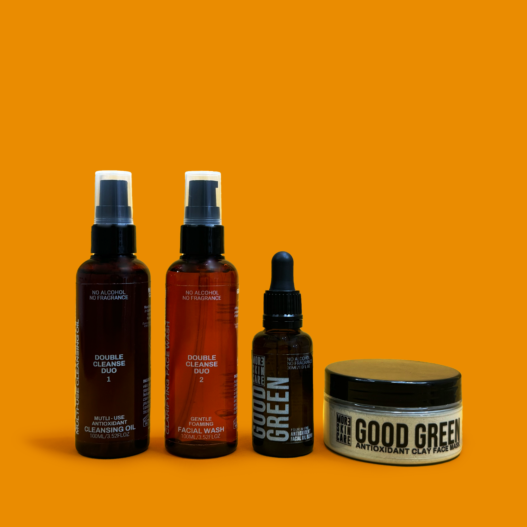 MOR3SKINCARE Good Green Travel Set