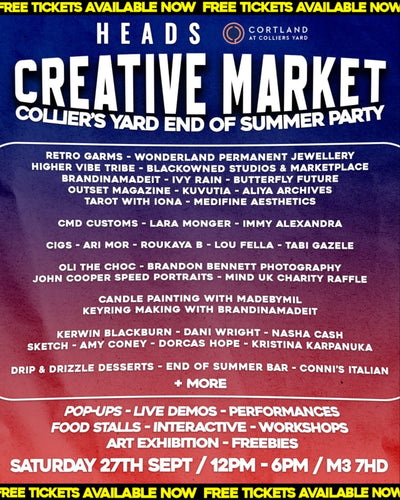 HEADS Creative Market - Collier's Yard End of Summer Party