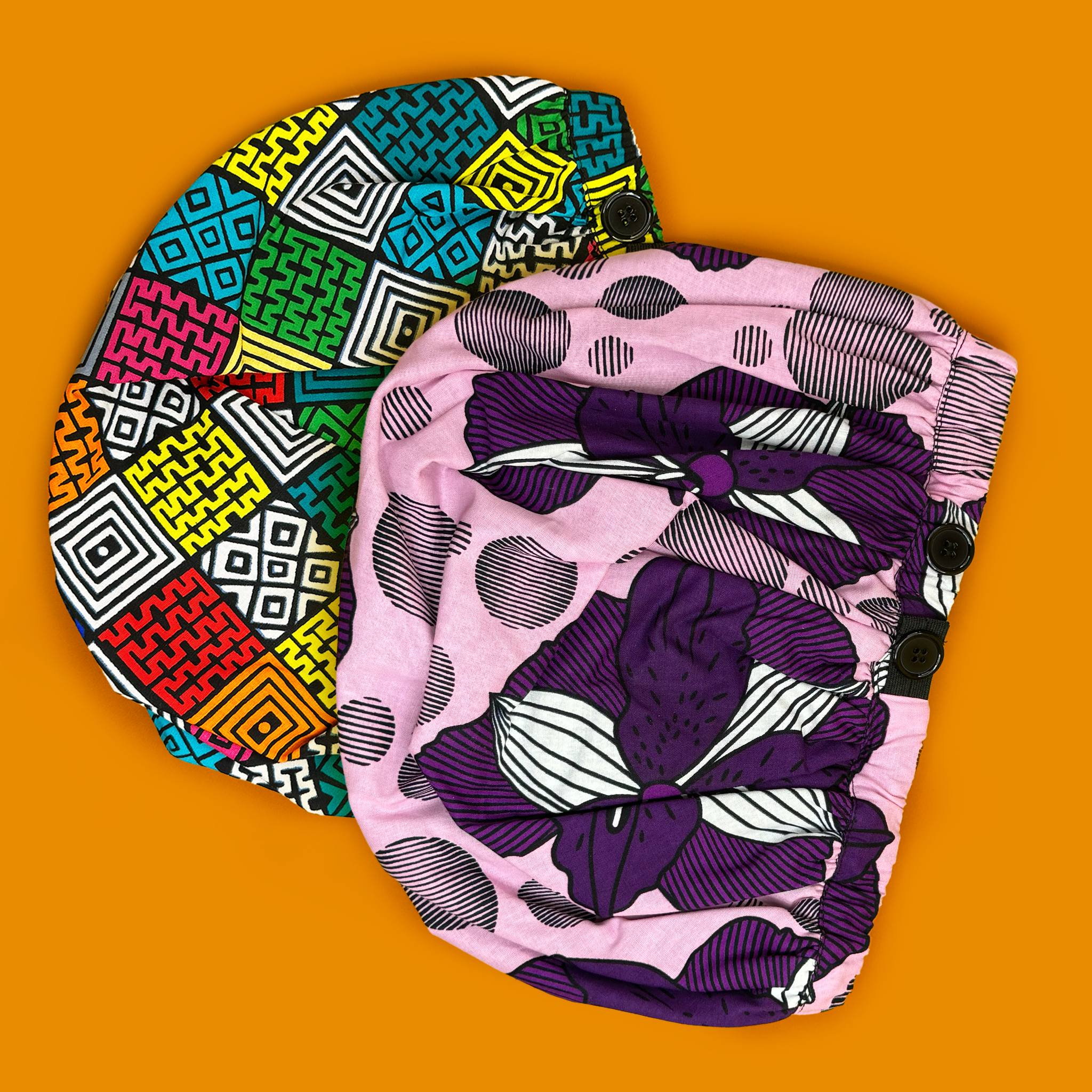 African Print Hair Bonnet