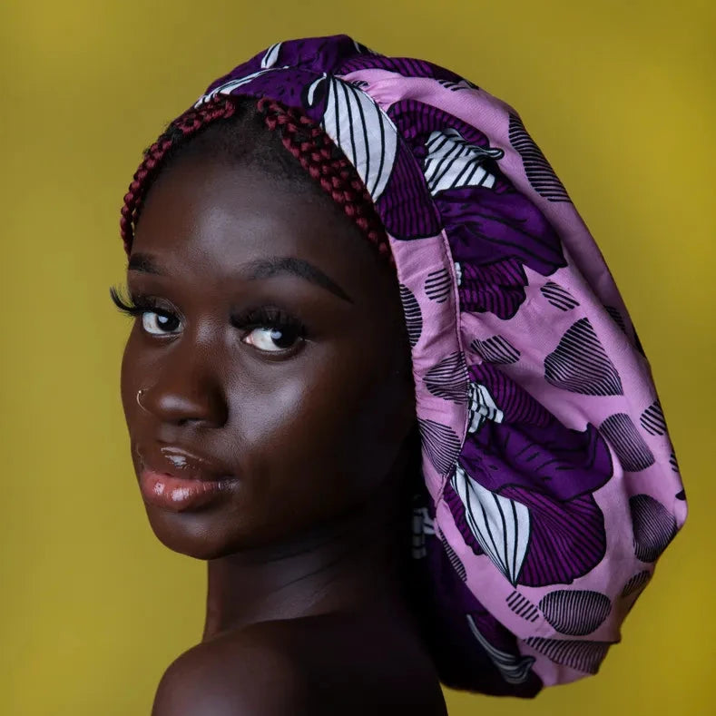 African Print Hair Bonnet