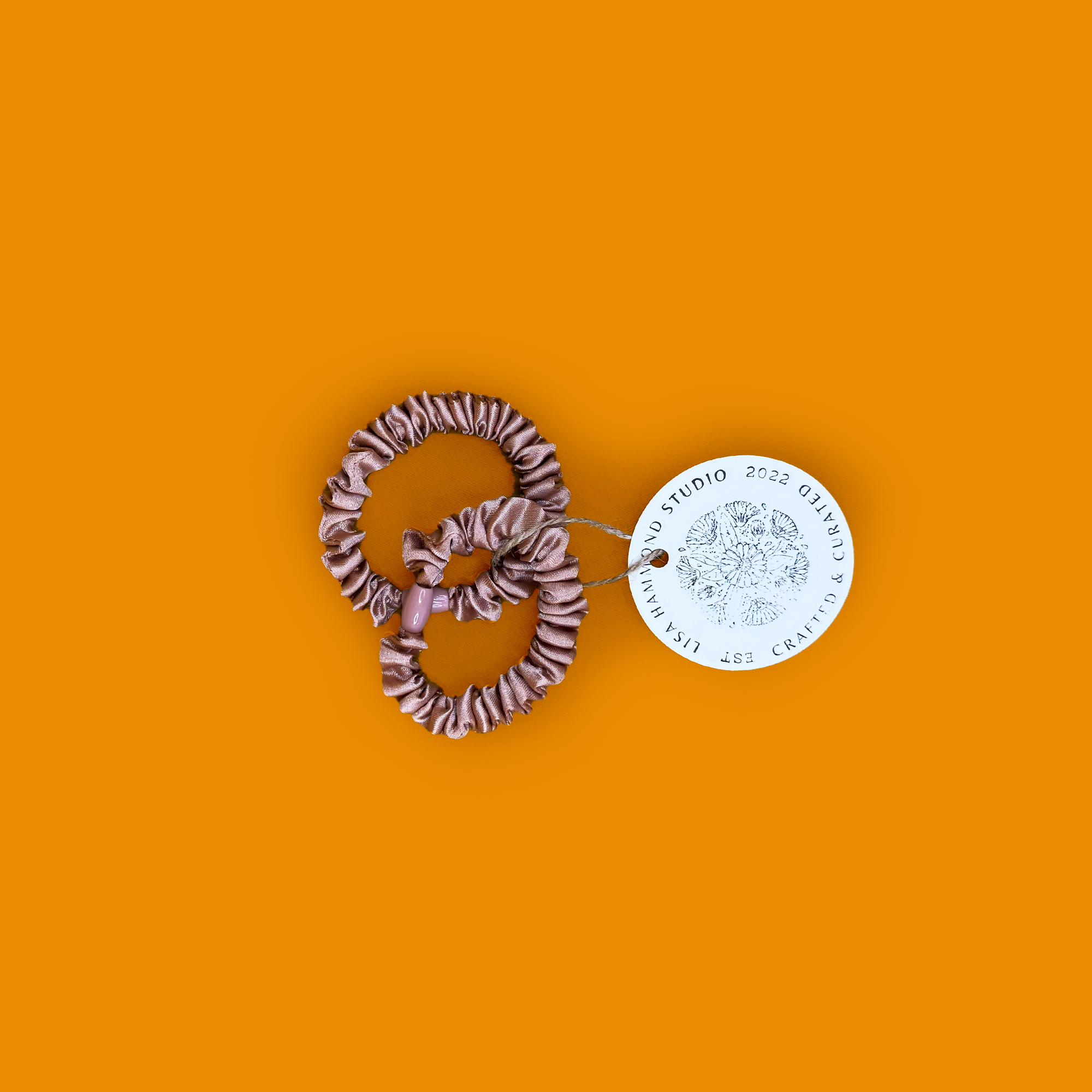 Thin Satin Scrunchies (2-pack) - Lisa Hammond Studio