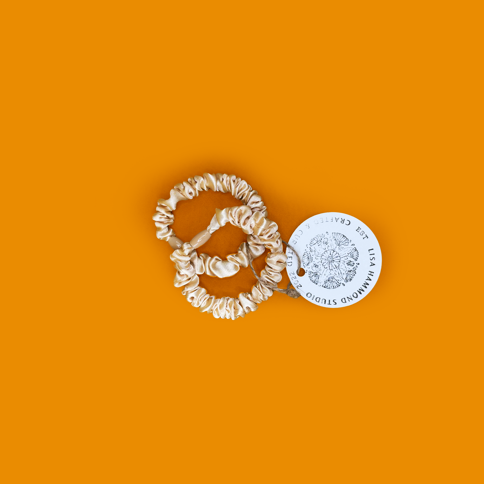 Thin Satin Scrunchies (2-pack)