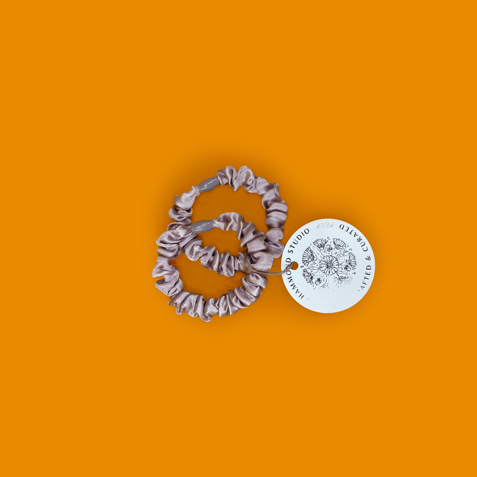 Thin Satin Scrunchies (2-pack) - Lisa Hammond Studio